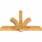 Ekena Millwork Redmond Rough Sawn Timber Gable Bracket, Western Red Cedar, 48"W x 32"H x 4"D x 4"F, 16/12 Pitch GBW048X32X0404RED00RWR - alternate 2